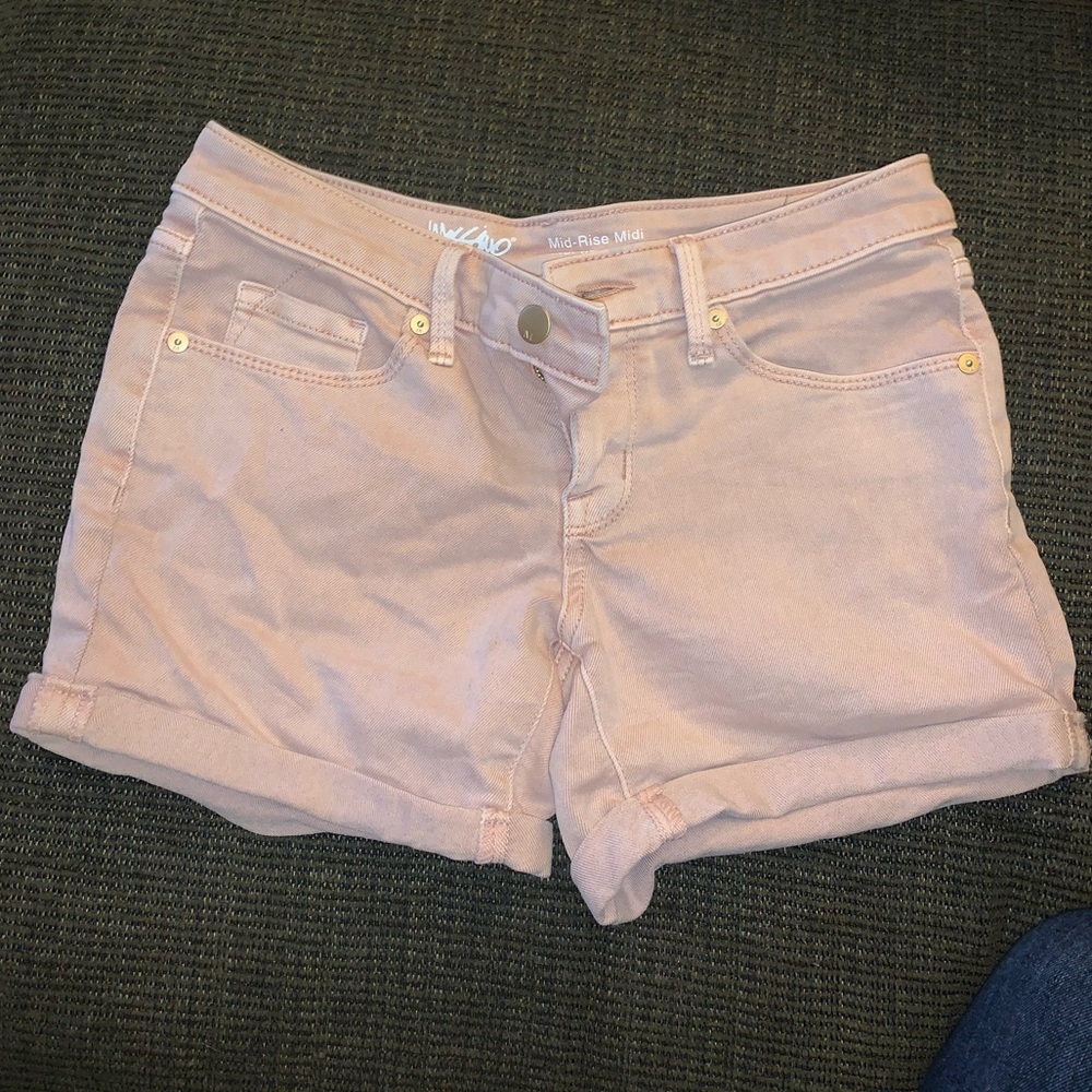 Mossimo Blush Mid-Rise Denim Shorts